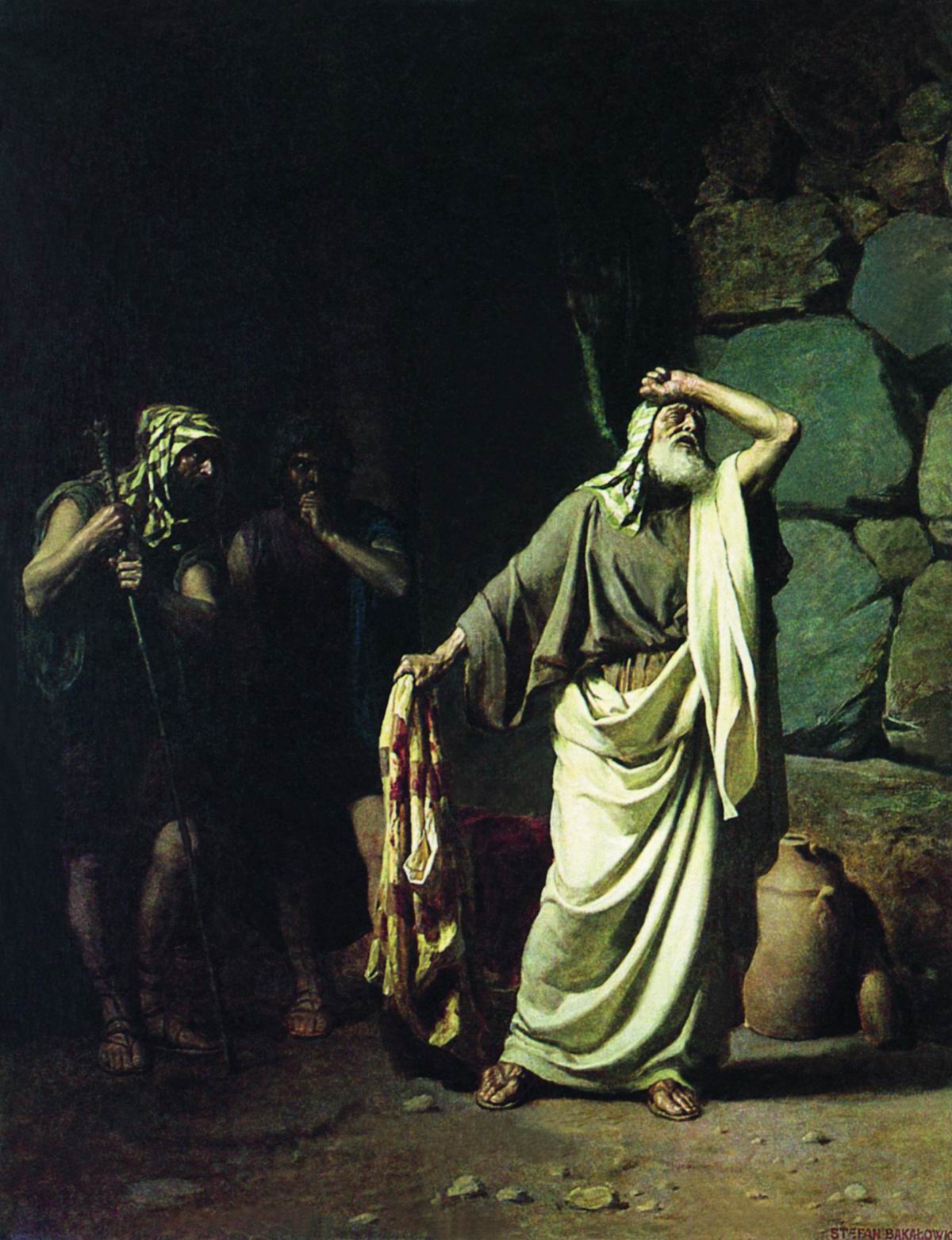in Joseph Sold by His Brothers to Egypt by Stefan Bakalowicz,A3(16x12")Poster