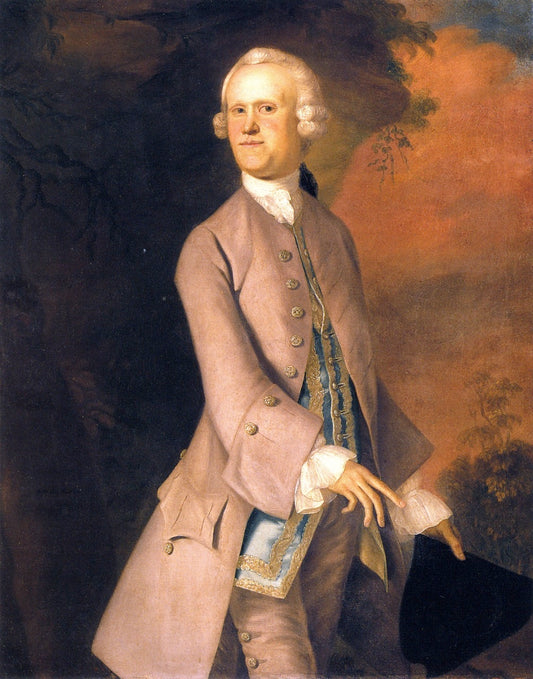 Andrew Faneuil Phillips, vintage artwork by Joseph Blackburn, 12x8" (A4) Poster