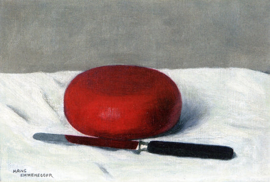 Red Cheese with Knife by Hans Emmenegger,A3(16x12")Poster