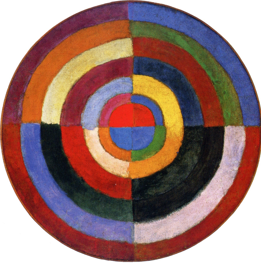 The First Disk, vintage artwork by Robert Delaunay, 12x8" (A4) Poster
