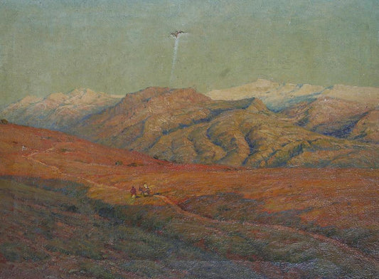 In the Spanish Sierras by Albert Moulton Foweraker,16x12(A3) Poster