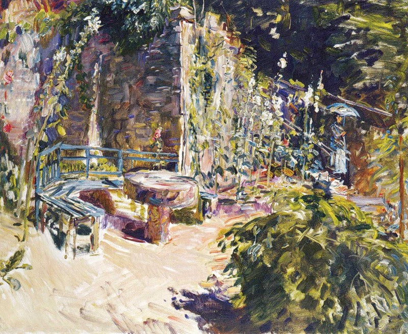 Sunny Corner in the Garden of Neukastel by Max Slevogt,A3(16x12")Poster