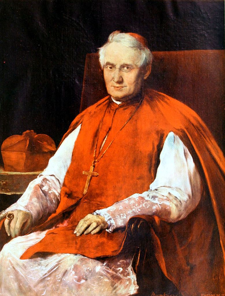 Cardinal Lajos Haynald, vintage artwork by Mihály Munkácsy, 12x8" (A4) Poster