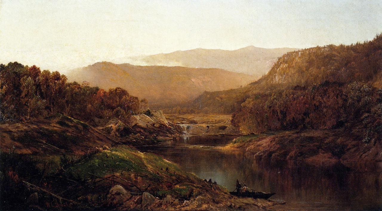 View in the White Mountains, vintage artwork by William Louis Sonntag, Sr, 12x8" (A4) Poster
