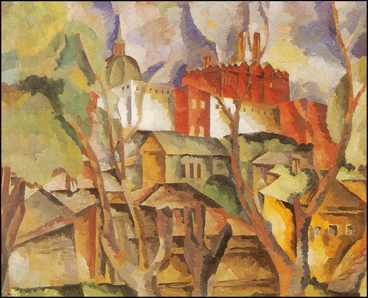 Landscape with Dry Trees by Aristarkh Lentulov,16x12(A3) Poster