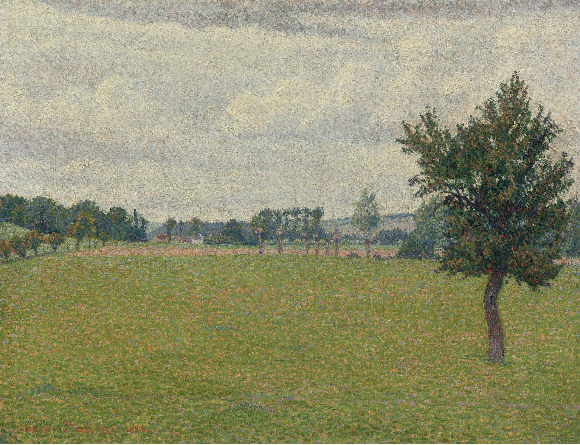 Plain of Thierceville, vintage artwork by Lucien Pissarro, 12x8" (A4) Poster