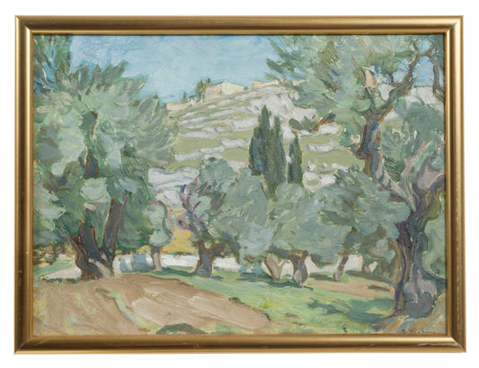 Study from Jerusalem, vintage artwork by Anna Boberg, 12x8" (A4) Poster