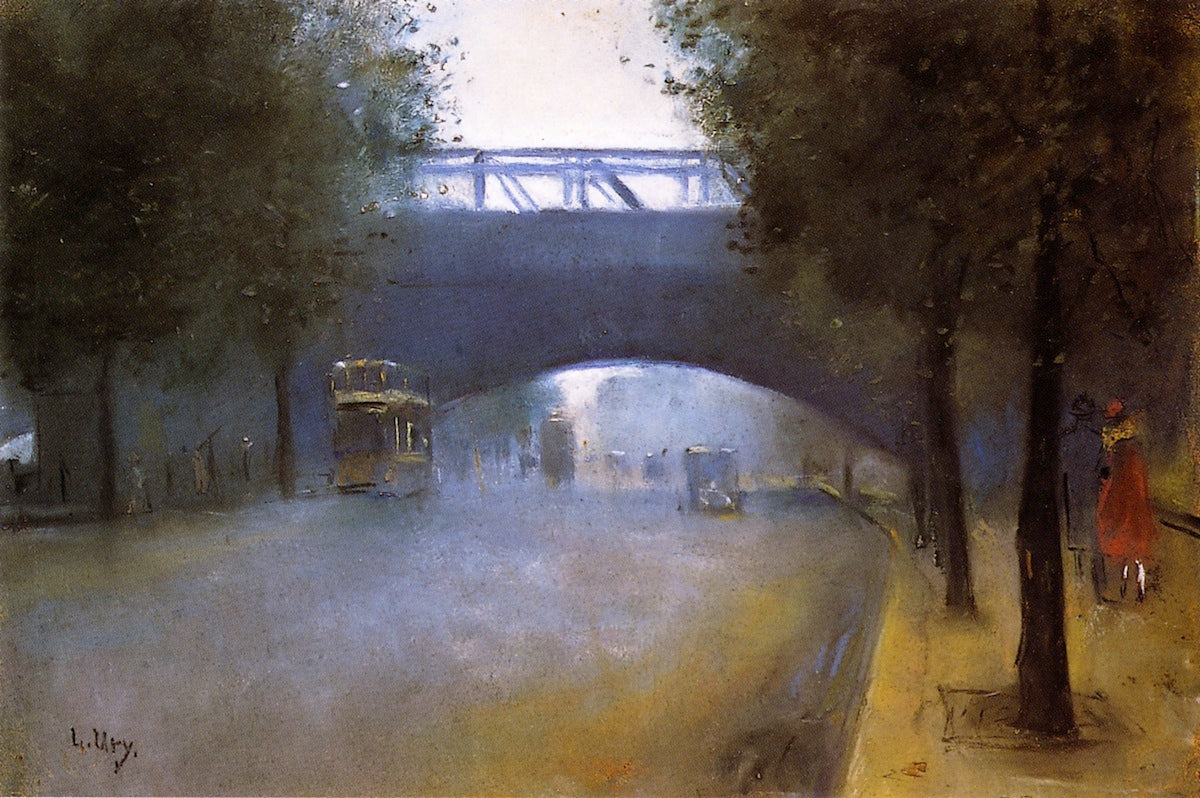 Charing Cross, London by Lesser Ury,A3(16x12")Poster