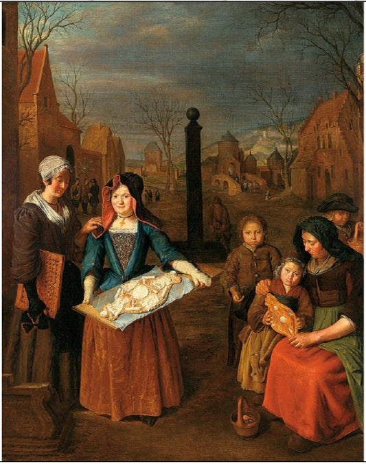 Waterman (Month of January), vintage artwork by Peeter Snyers, 12x8" (A4) Poster