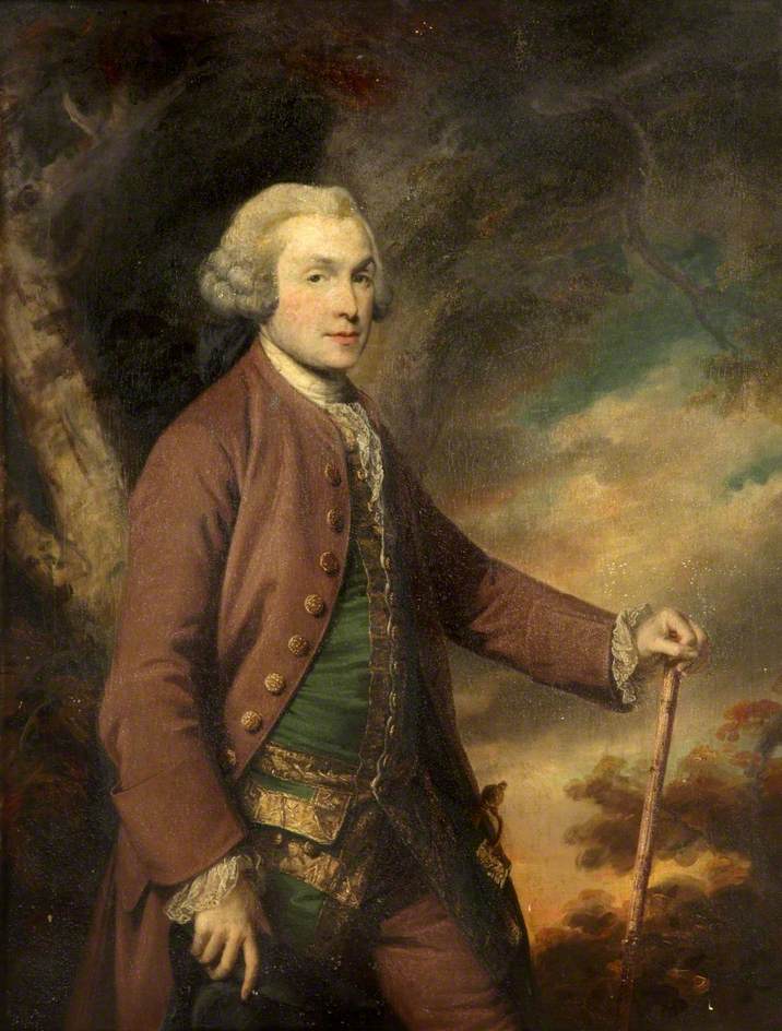 Sir Robert Cunliffe, vintage artwork by Francis Cotes, R.A., 12x8" (A4) Poster