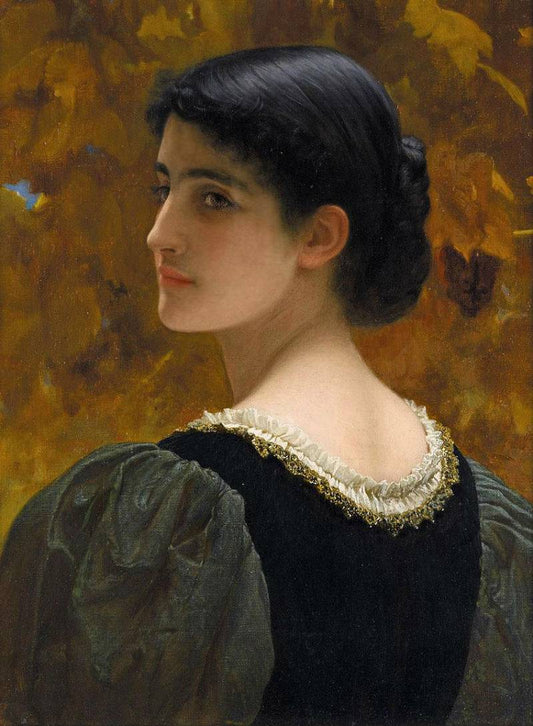 A Backward Glance, vintage artwork by Charles Edward Perugini, 12x8" (A4) Poster