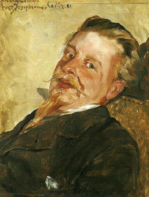 Hugo Nykopp, vintage artwork by Ernst Josephson, 12x8" (A4) Poster