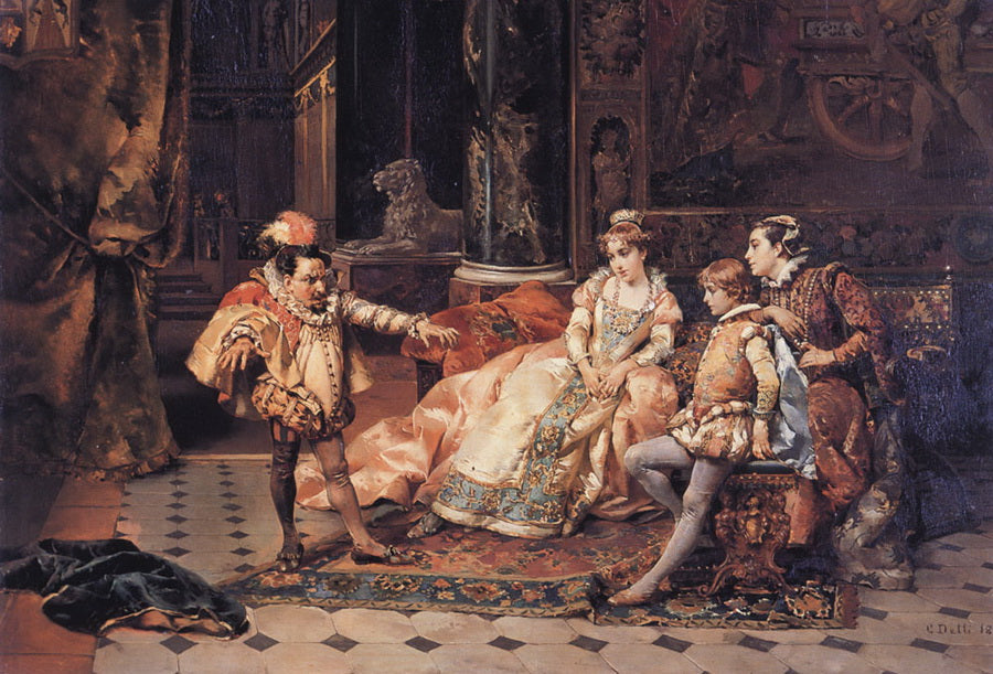 The Court Jester, vintage artwork by Cesare Augusto Detti, 12x8" (A4) Poster