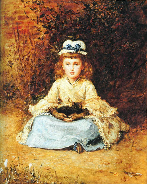 Early Days, vintage artwork by Sir John Everett Millais, 12x8" (A4) Poster