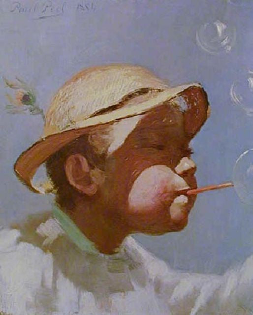 The Bubble Boy, vintage artwork by Paul Peel, 12x8" (A4) Poster