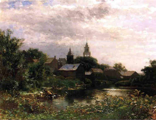 Manchester, Vermont, vintage artwork by George Herbert McCord, 12x8" (A4) Poster