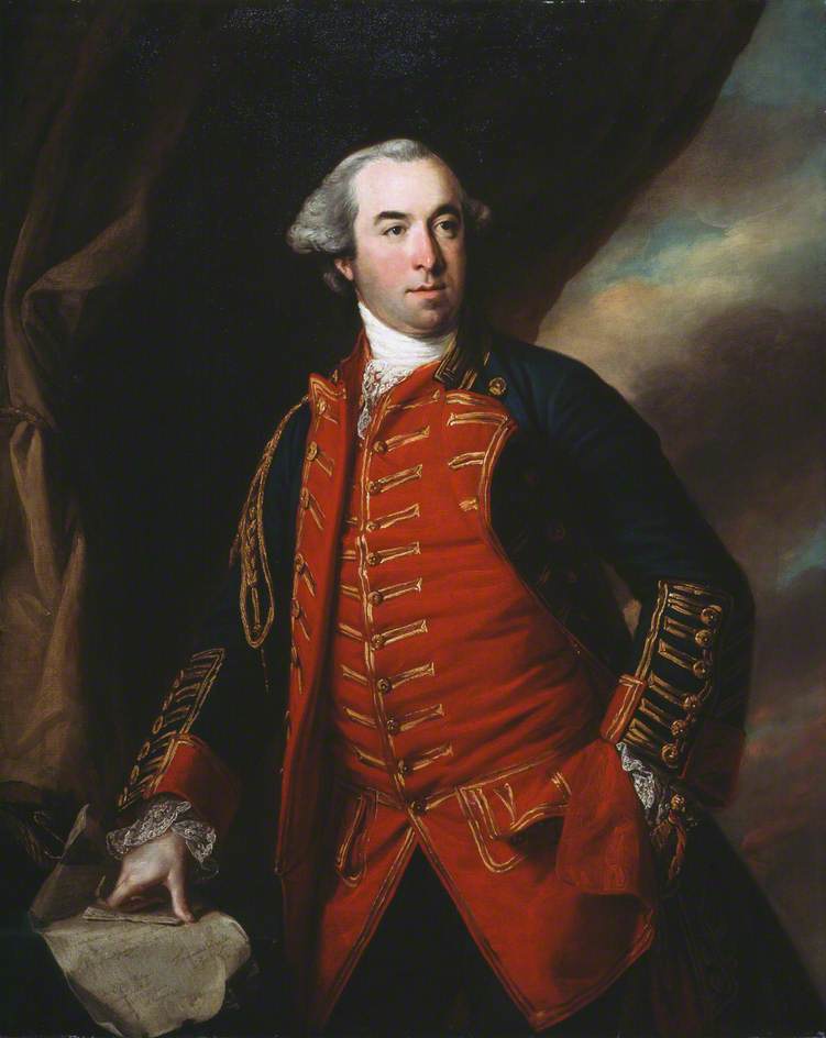 Lieutenant Colonel William Phillips, vintage artwork by Francis Cotes, R.A., 12x8" (A4) Poster