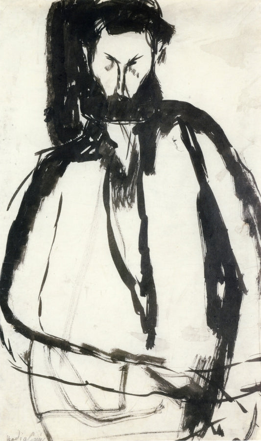 Bearded Man by Amedeo Modigliani,16x12(A3) Poster