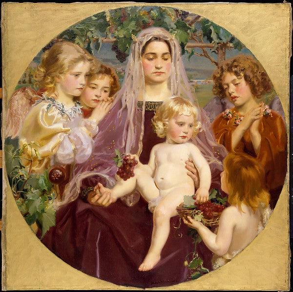 Madonna of Giverny by Frederick William MacMonnies,A3(16x12")Poster