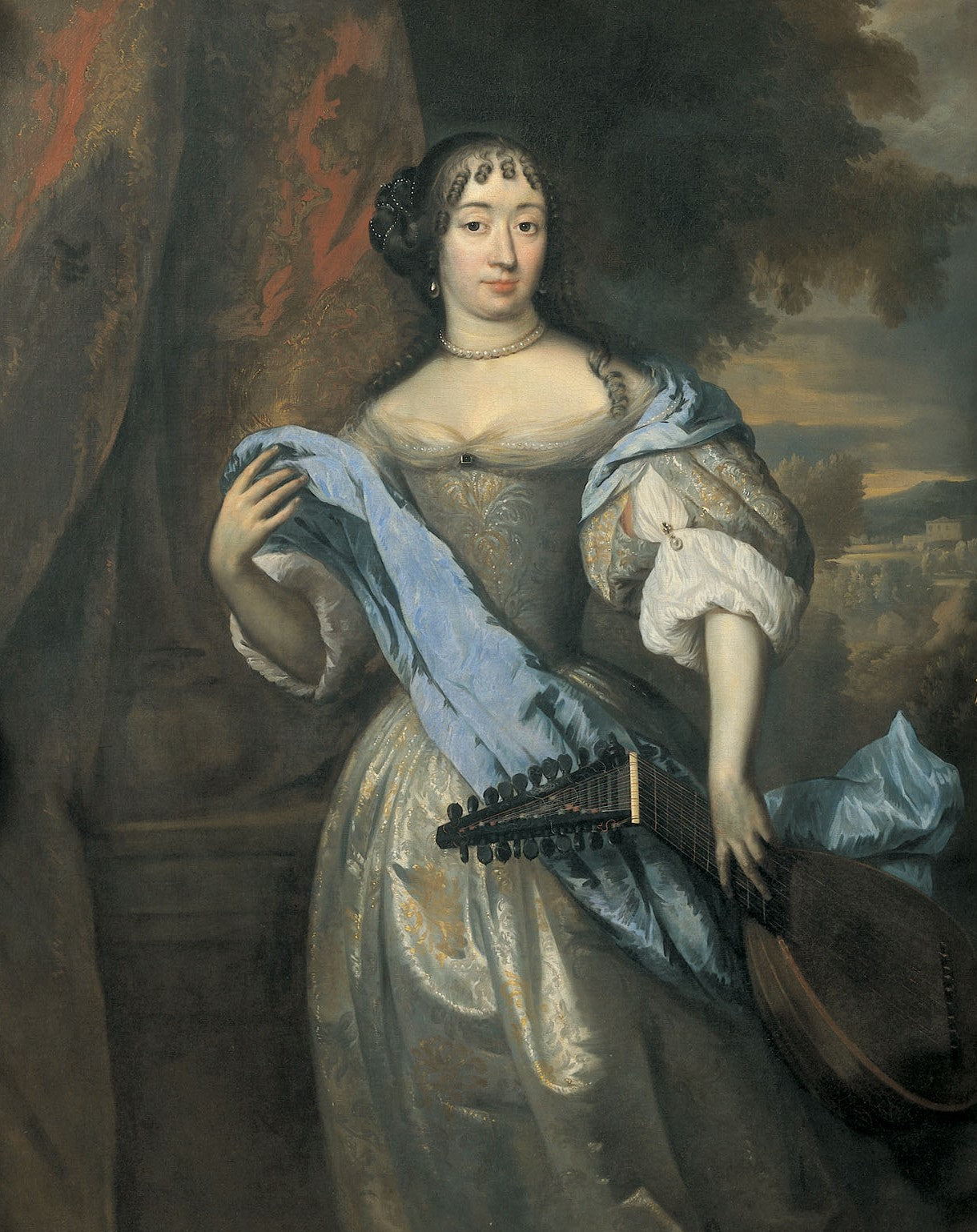 Johanna le Gillon, Wife of Hieronymus van Beverningk, vintage artwork by Jan de Baen, 12x8" (A4) Poster
