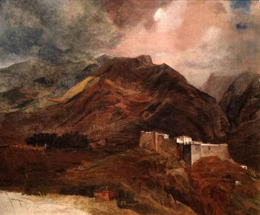 Fort on Madeira, vintage artwork by Karl Pavlovich Brulloff, A3 (16x12") Poster Print