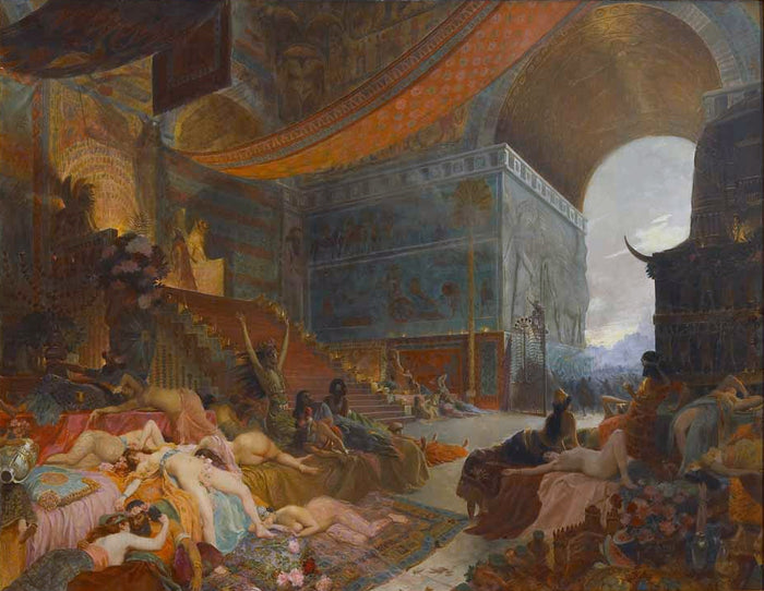 The Death of Babylon by Georges Antoine Rochegrosse,A3(16x12