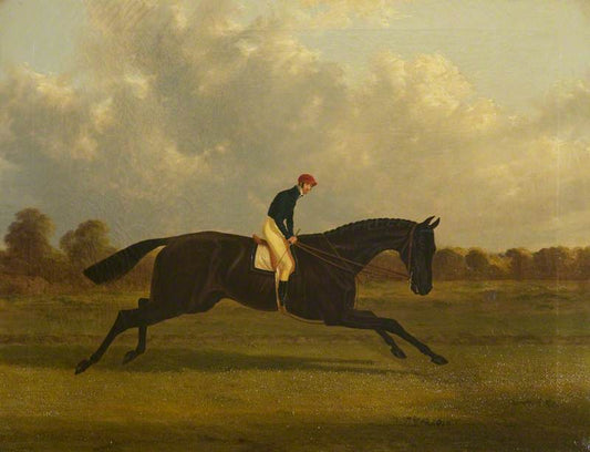 Charles XII, Winner of the St Leger, 1839, vintage artwork by John Frederick Herring, Sr, A3 (16x12") Poster Print