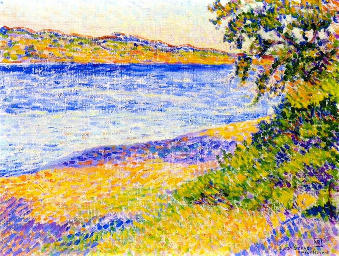 Banks of the Argens at Saint-Aygulf by Theo van Rysselberghe,A3(16x12")Poster