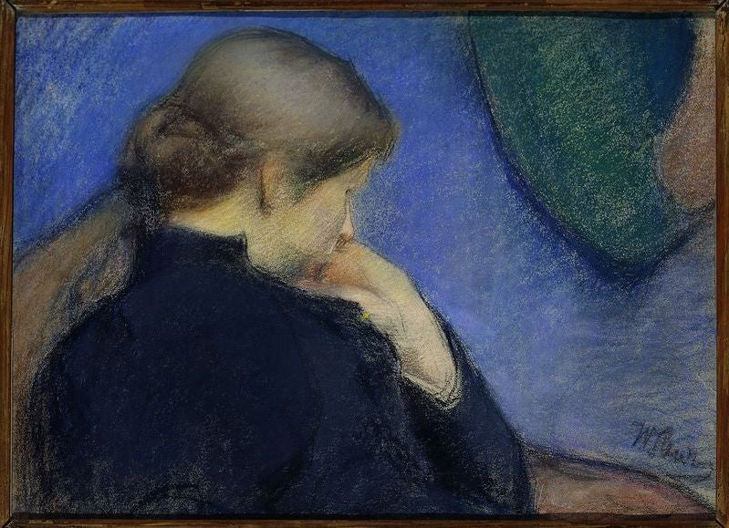 Pensive by Wladyslaw Slewinski,A3(16x12")Poster