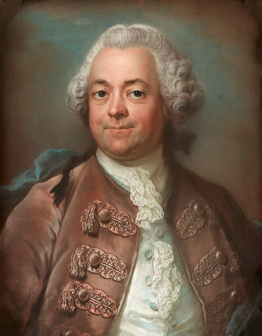 Portrait of Herman Petersen, vintage artwork by Gustaf Lundberg, 12x8" (A4) Poster