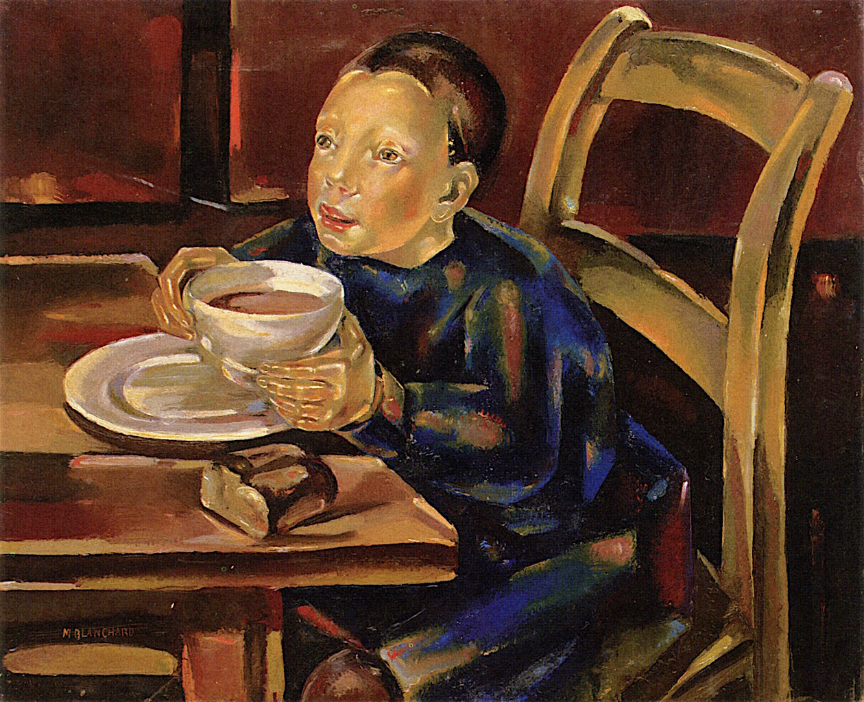 Child with Bowl by Maria Blanchard,16x12(A3) Poster