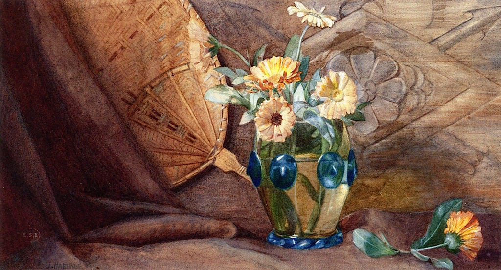 The Art Glass Vase by John Haberle,A3(16x12")Poster