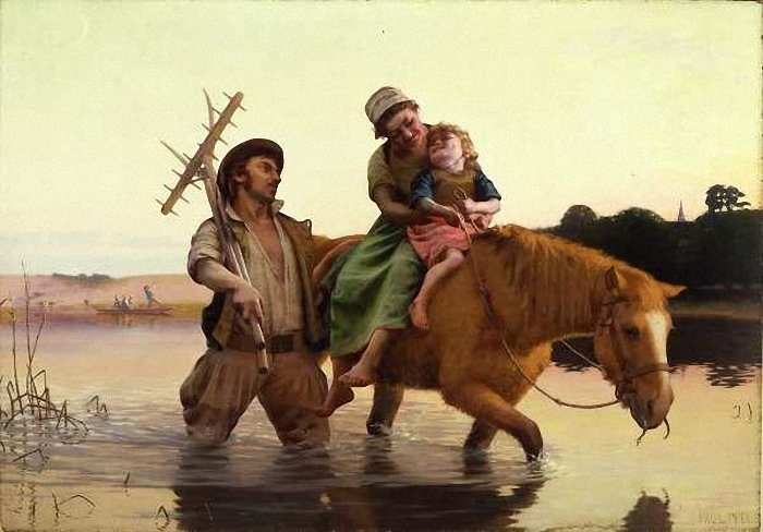 The Reaper’s Joy, vintage artwork by Paul Peel, 12x8" (A4) Poster