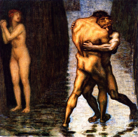 Fight for the Female by Franz von Stuck,A3(16x12")Poster