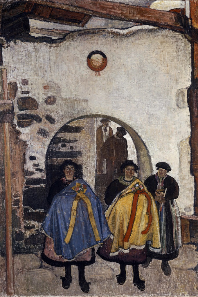 Christening in Canton Valais by Edouard Vallet,16x12(A3) Poster