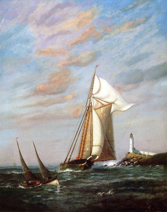 Clipper Ship, vintage artwork by Warren W. Sheppard, 12x8" (A4) Poster