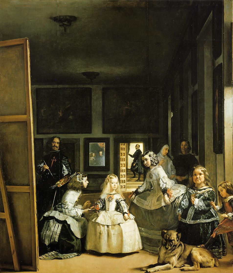 Las Meninas (The Maids of Honour), vintage artwork by Diego Velázquez, 12x8" (A4) Poster