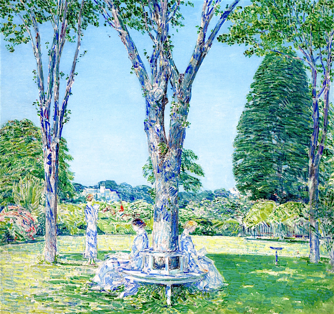 The Audition, East Hampton, vintage artwork by Childe Hassam, 12x8" (A4) Poster