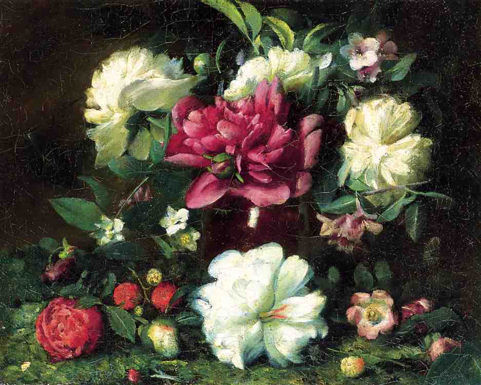 Floral Still Liife by Joseph Decker,A3(16x12")Poster