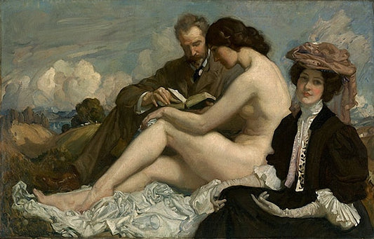 The Sonnet, vintage artwork by George W. Lambert, 12x8" (A4) Poster