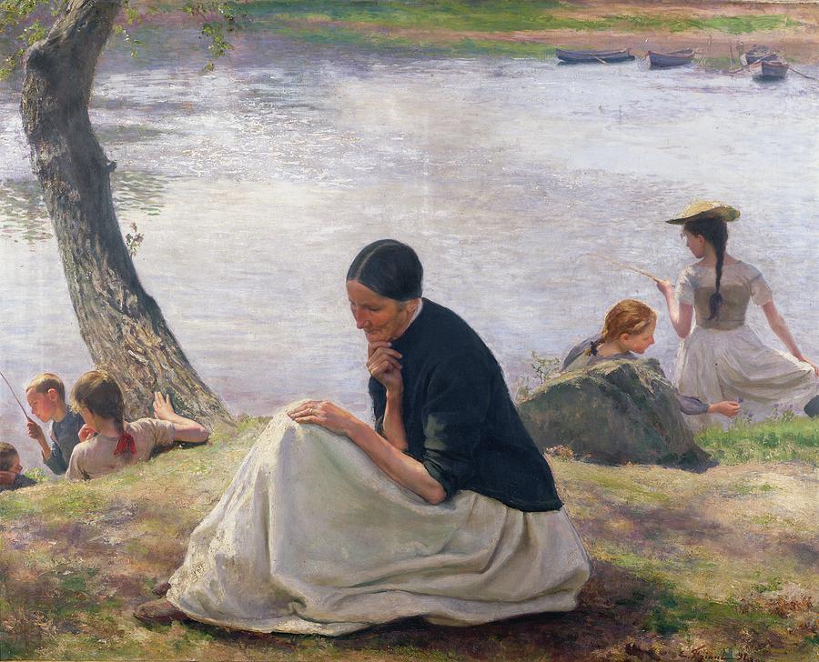 Souvenir by emile Friant,A3(16x12")Poster