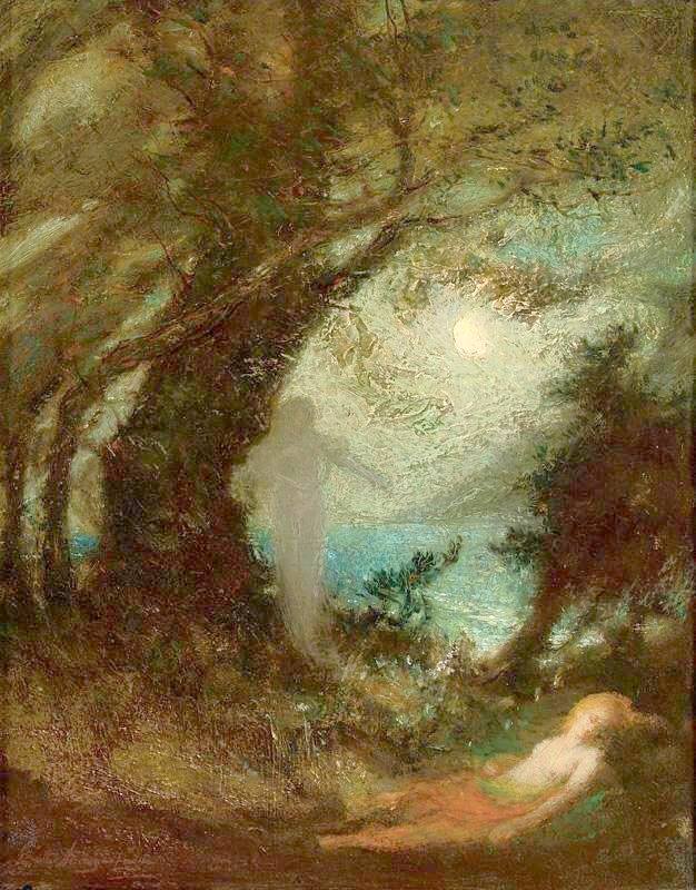 Spirit of the Night by Elliott Daingerfield,A3(16x12")Poster