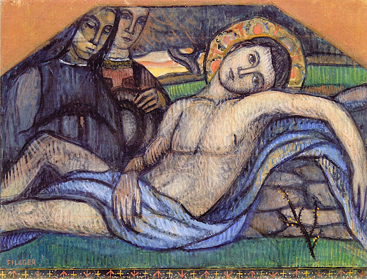 The Deposition of the Body of Christ by Charles Filiger,A3(16x12")Poster