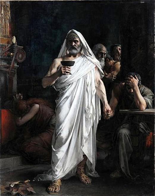 Themistocles Drinking Poison, vintage artwork by Henri-Camille Danger, 12x8" (A4) Poster