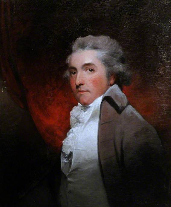 Edward Constable, vintage artwork by John Hoppner, 12x8" (A4) Poster