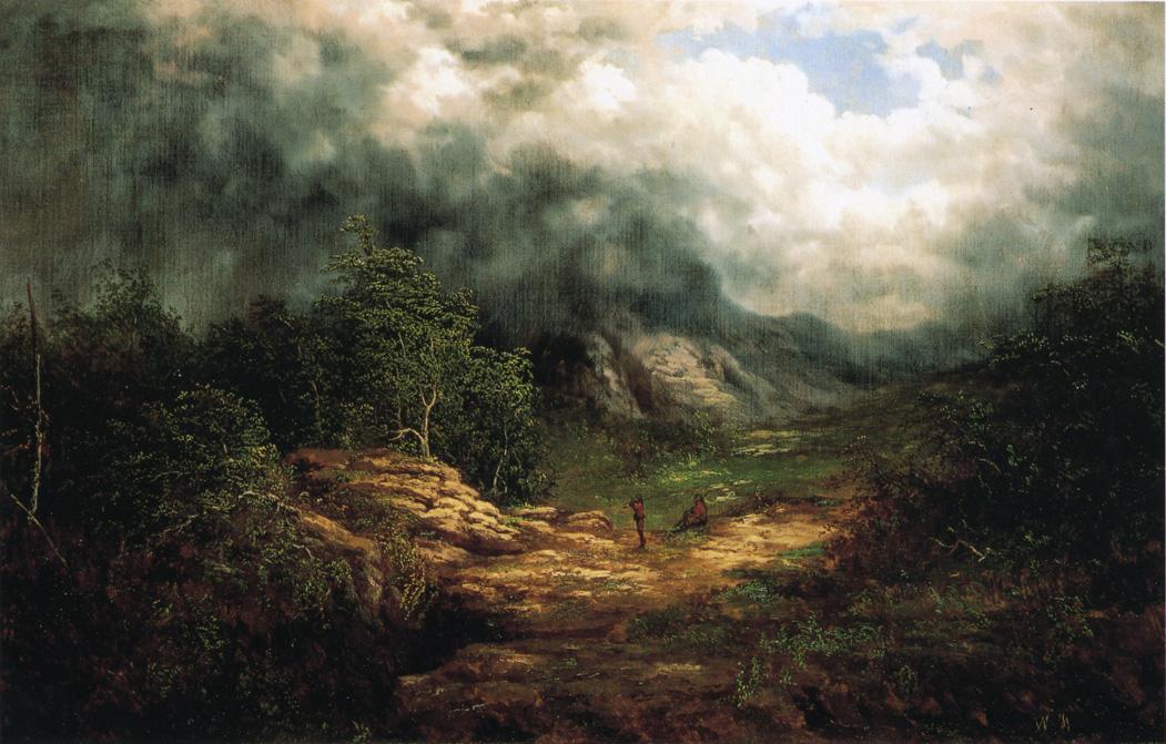 Storm over the Blue Ridge, vintage artwork by William Charles Anthony Frerichs, 12x8" (A4) Poster
