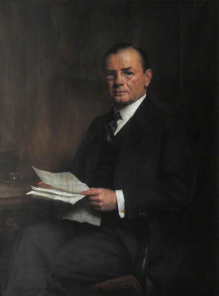 Leopold Charles Maurice Stennet Amery, vintage artwork by Sir Luke Fildes, 12x8" (A4) Poster