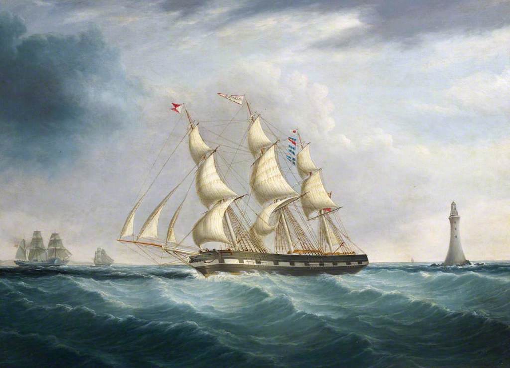 The Ship 'Allerton', vintage artwork by Joseph Heard, A3 (16x12") Poster Print