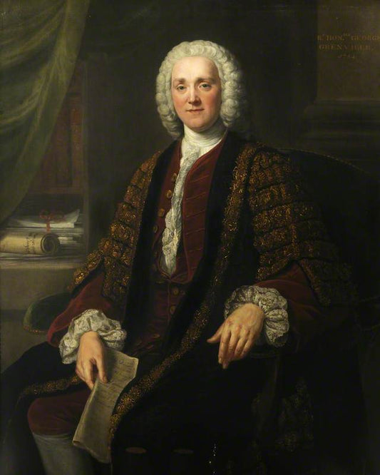 George Grenville, vintage artwork by William Hoare, 12x8" (A4) Poster