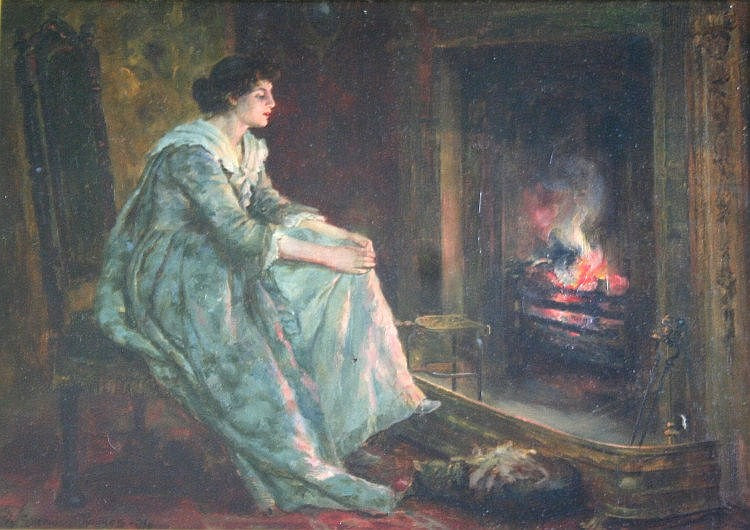 Fireside Memories by George Sheridan Knowles,A3(16x12")Poster